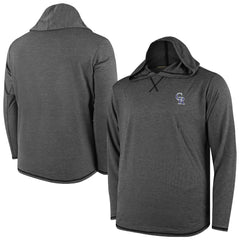 Colorado Rockies Butter Stripe Tri-Blend Long Sleeve Hoodie T-Shirt - Black Hoodies