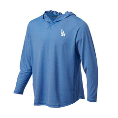 Los Angeles Dodgers Butter Stripe Tri-Blend Long Sleeve Hoodie T-Shirt - Royal Hoodies