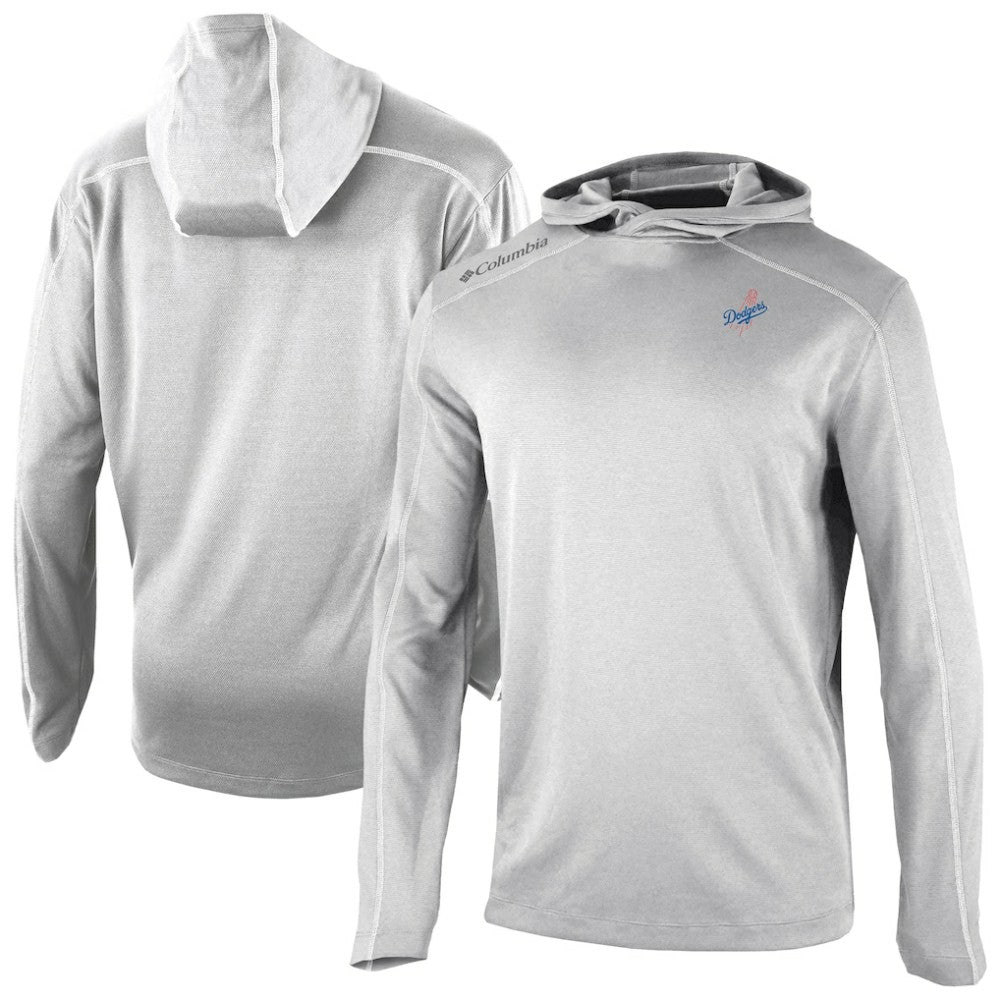 Los Angeles Dodgers Columbia Omni-Wick Shotgun Pullover Hoodie - Gray Hoodies