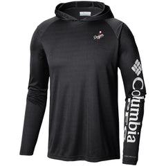 Los Angeles Dodgers Columbia Omni-Wick Terminal Tackle Raglan Long Sleeve Hoodie T-Shirt - Black Hoodies
