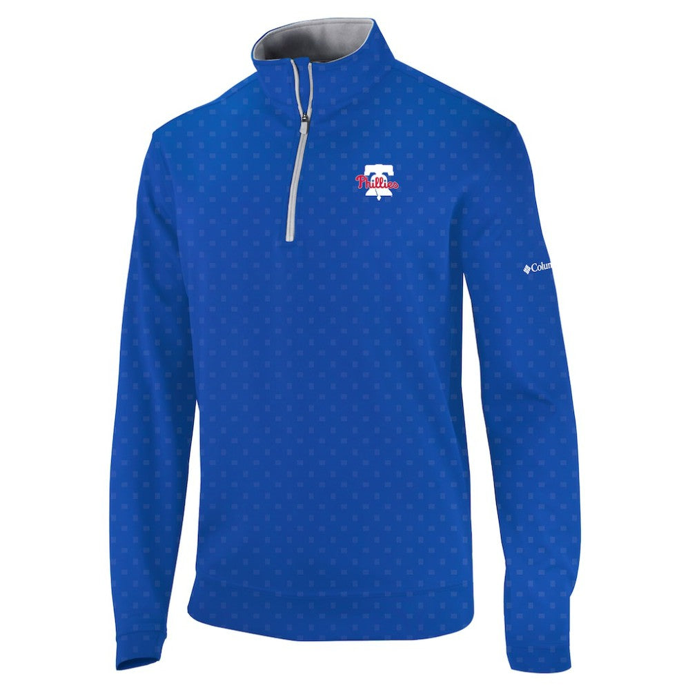 Philadelphia Phillies Columbia Wickham Hills Omni-Wick Quarter-Zip Jacket - Royal Jackets