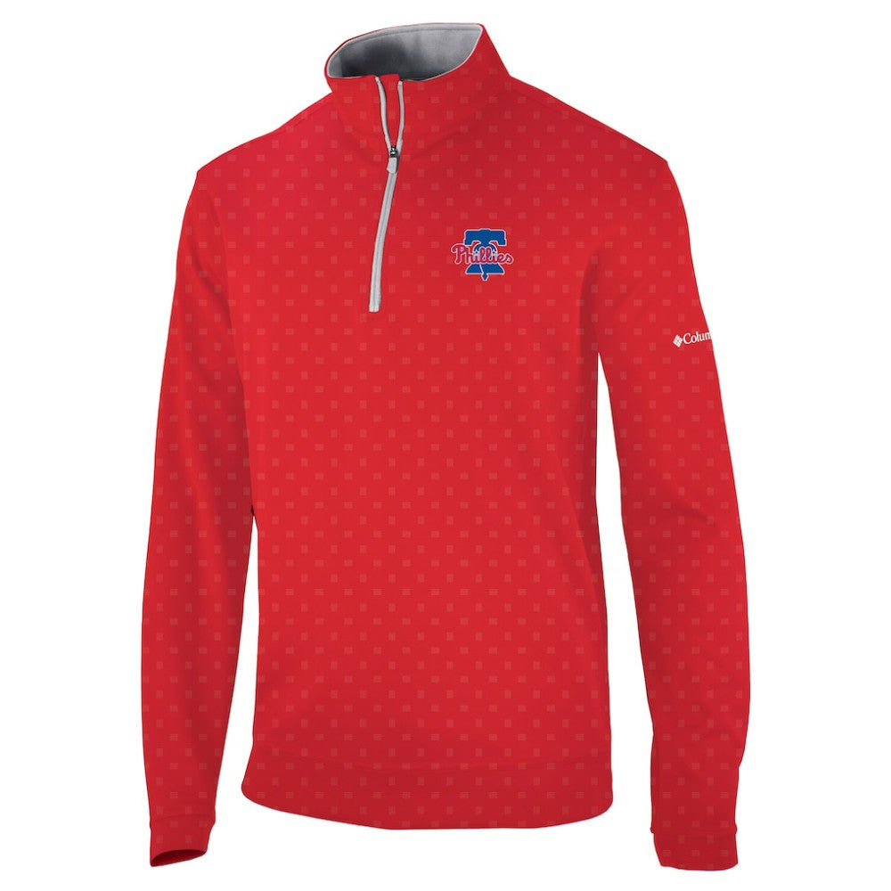 Philadelphia Phillies Columbia Wickham Hills Omni-Wick Quarter-Zip Jacket - Red Jackets