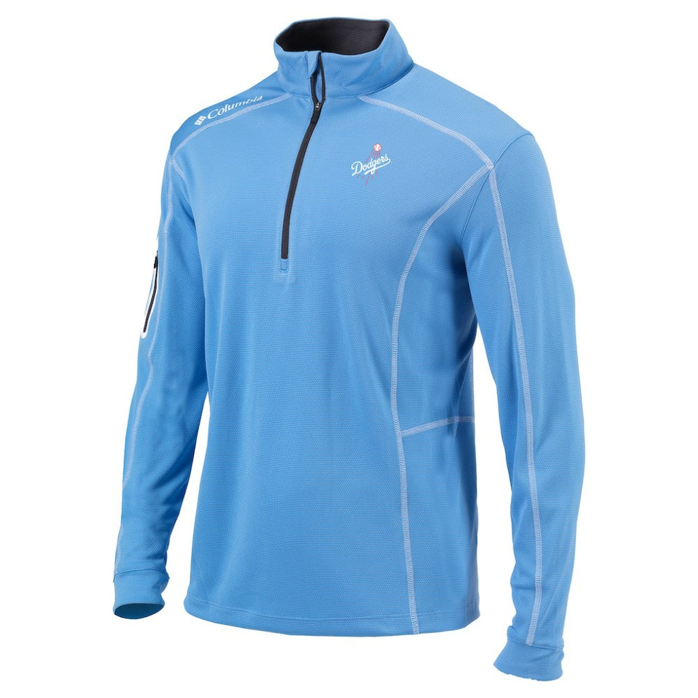 Los Angeles Dodgers Columbia Omni-Wick Shotgun Quarter-Zip Jacket - White Jackets