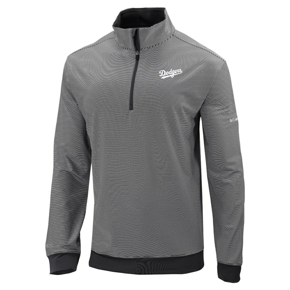 Los Angeles Dodgers Columbia Omni-Wick Even Lie Quarter-Zip Pullover Top - Black Pullover