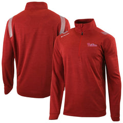 Philadelphia Phillies Columbia Oakland Downs Omni-Wick Quarter-Zip Top - Red Tops