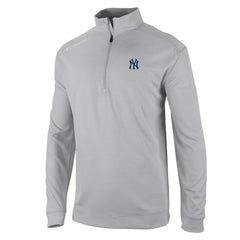 New York Yankees Columbia Oakland Downs Omni-Wick Quarter-Zip Top - Gray Tops