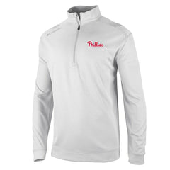 Philadelphia Phillies Columbia Oakland Downs Omni-Wick Quarter-Zip Top - White Tops