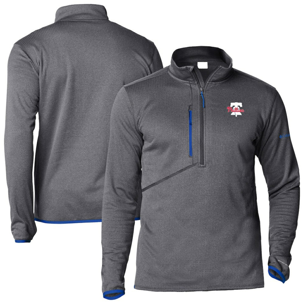 Philadelphia Phillies Columbia Park View Omni-Wick Half-Zip Top - Royal Tops