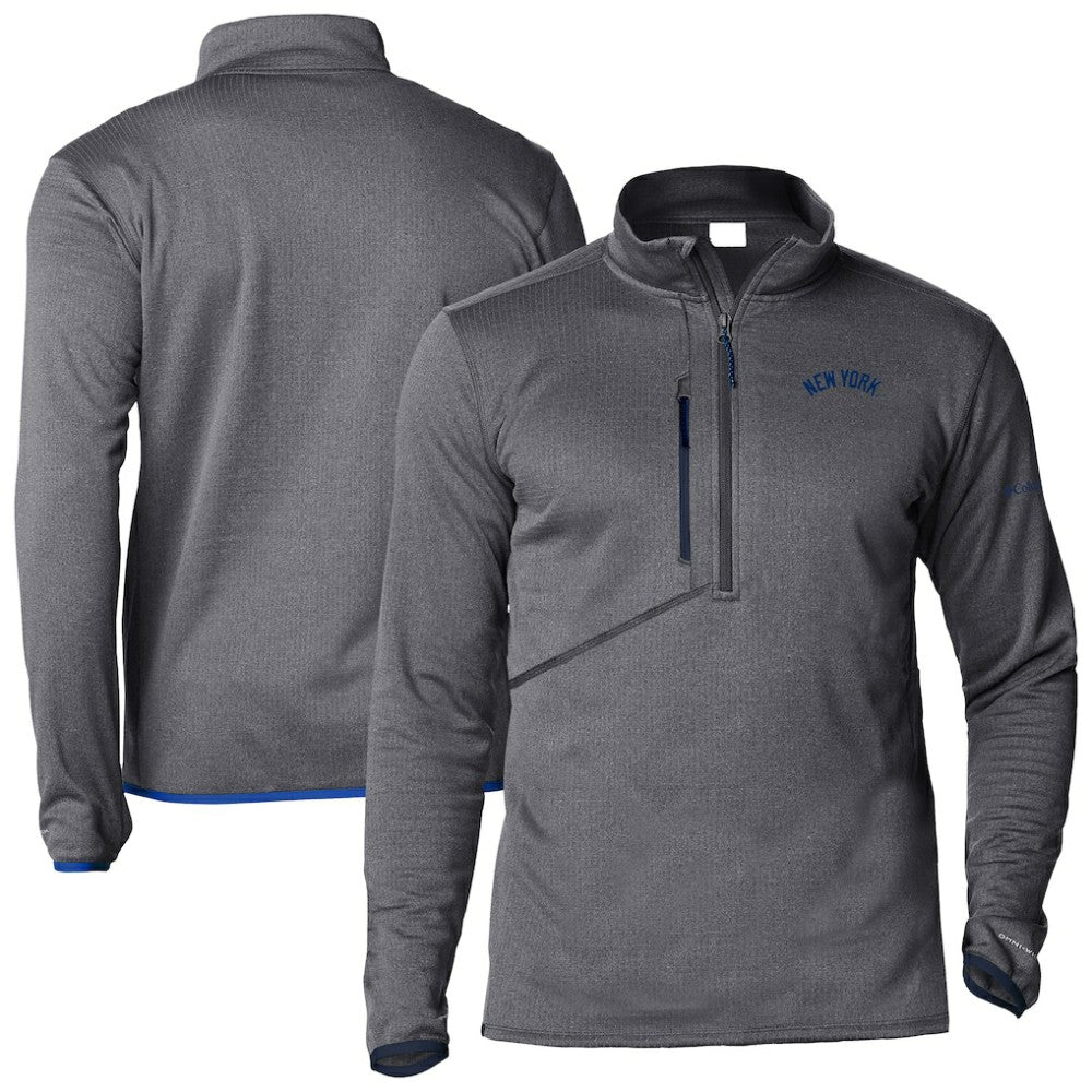 New York Yankees Columbia Park View Omni-Wick Half-Zip Top - Navy Tops