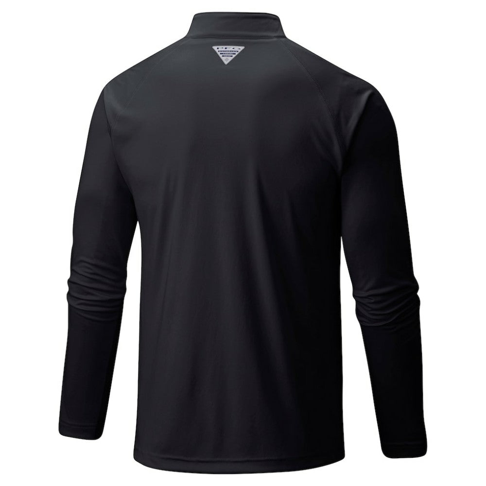 Los Angeles Dodgers Columbia Terminal Tackle Raglan Omni-Shade Quarter-Zip Pullover Top - Black Pullover