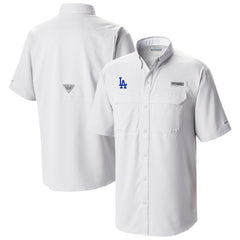 Los Angeles Dodgers Columbia Omni-Wick Low Drag Offshore Button-Up Shirt - White