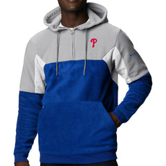 Philadelphia Phillies Columbia Lodge Fleece Quarter-Zip Hoodie - Royal Hoodies