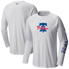 Philadelphia Phillies Columbia Terminal Tackle Long Sleeve T-Shirt - Royal T-shirts