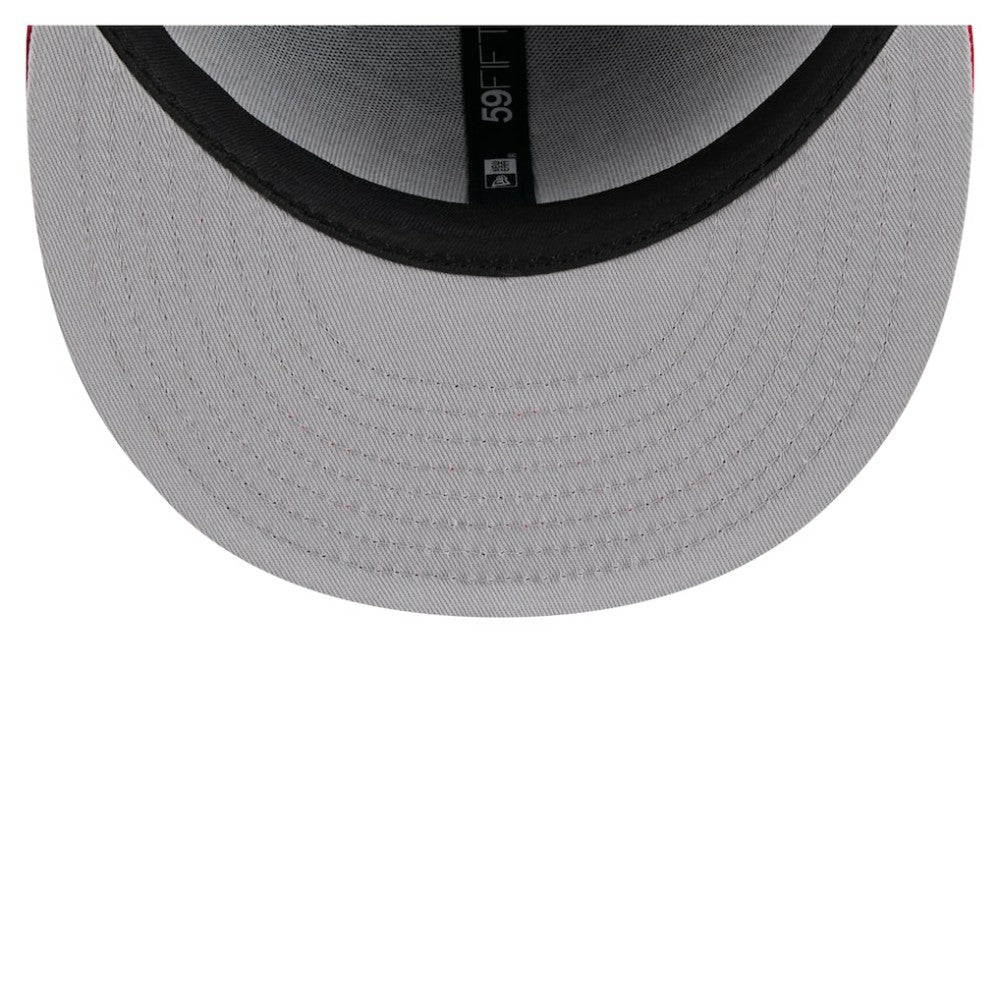 Texas Rangers New Era Retro Pattern 59FIFTY Fitted Hat - Royal/Red Hats
