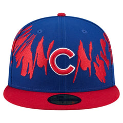 Chicago Cubs New Era Retro Pattern 59FIFTY Fitted Hat - Royal/Red Hats