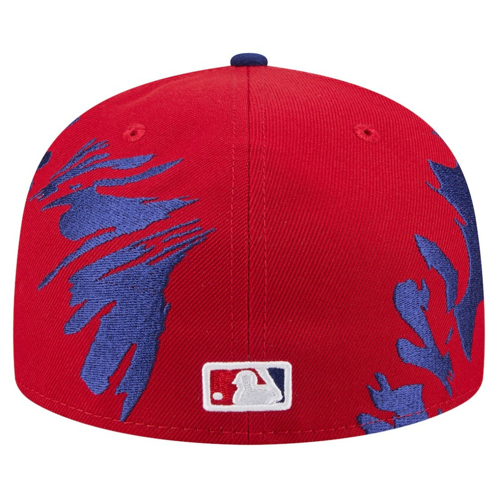 Philadelphia Phillies New Era Retro Pattern 59FIFTY Fitted Hat - Red/Royal Hats