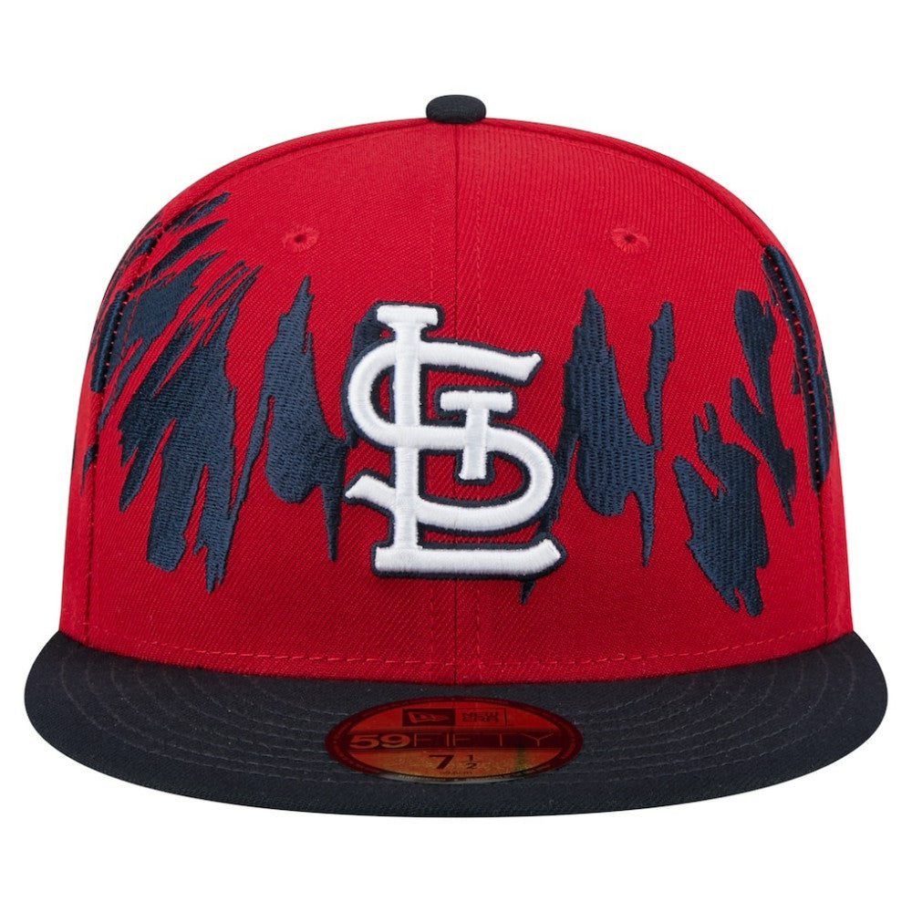 St. Louis Cardinals New Era Retro Pattern 59FIFTY Fitted Hat - Red/Navy Hats