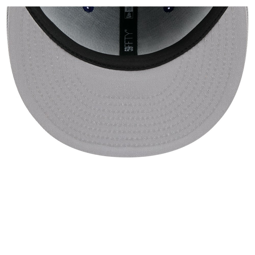 Los Angeles Dodgers New Era Retro Pattern 59FIFTY Fitted Hat - Navy/Gray Hats