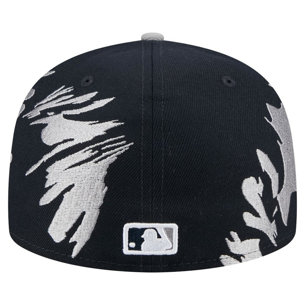 Detroit Tigers New Era Retro Pattern 59FIFTY Fitted Hat - Navy/Gray Hats