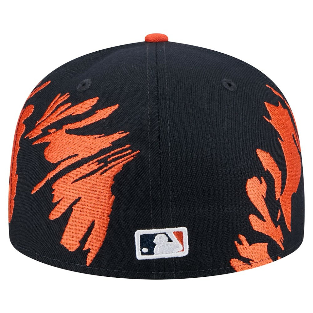 Houston Astros New Era Retro Pattern 59FIFTY Fitted Hat - Navy/Orange Hats