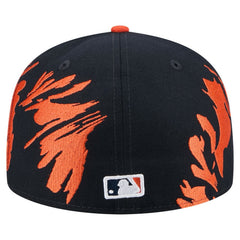 Houston Astros New Era Retro Pattern 59FIFTY Fitted Hat - Navy/Orange Hats