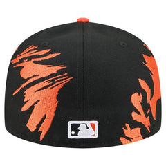 Baltimore Orioles New Era Retro Pattern 59FIFTY Fitted Hat - Black/Orange Hats