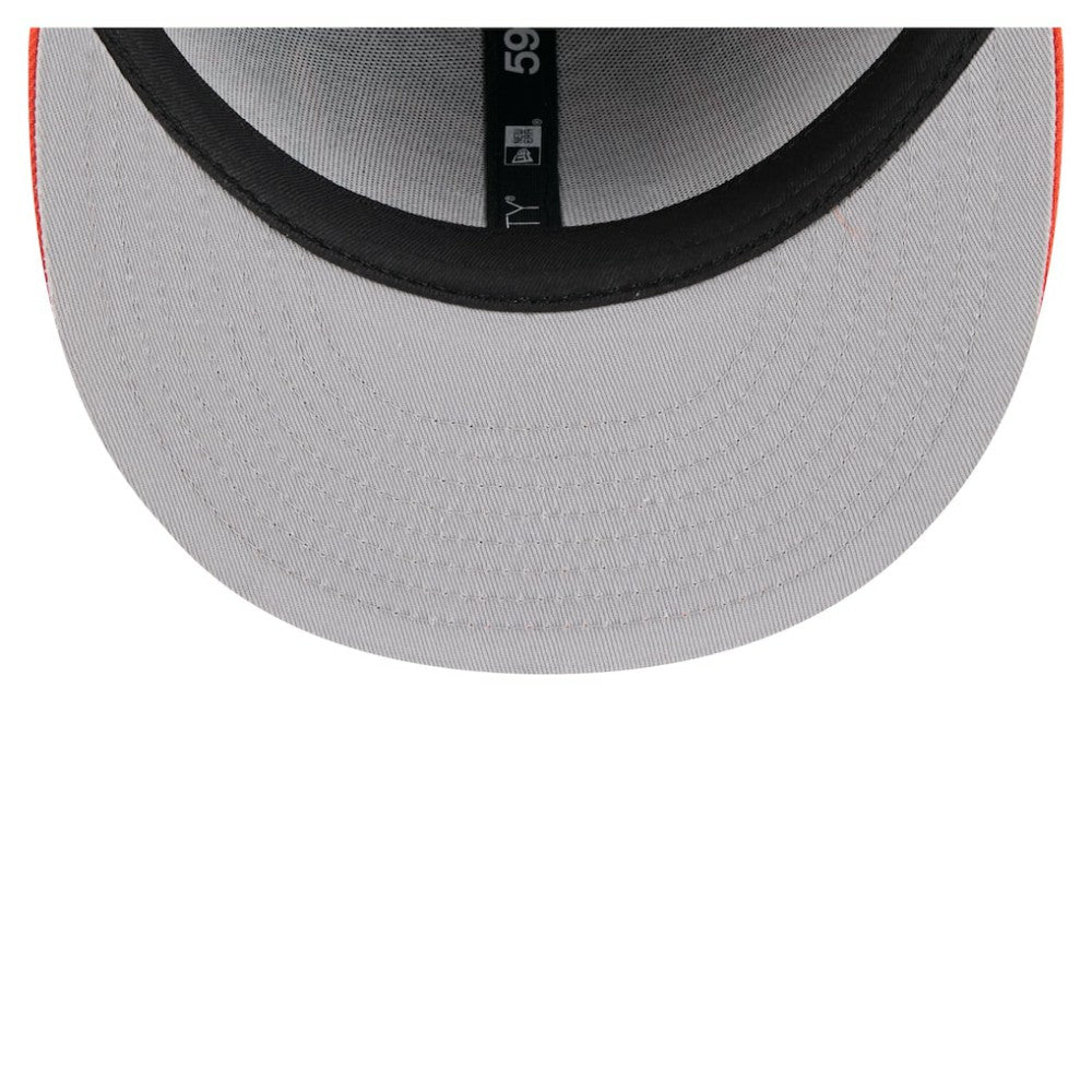 Baltimore Orioles New Era Retro Pattern 59FIFTY Fitted Hat - Black/Orange Hats