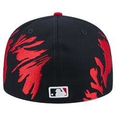 Boston Red Sox New Era Retro Pattern 59FIFTY Fitted Hat - Navy/Red Hats