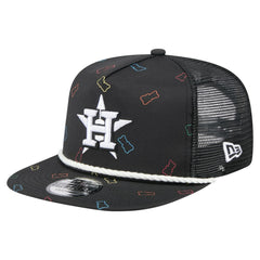 Houston Astros New Era Gummy Golfer Trucker Adjustable Hat - Black Hats