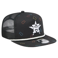 Houston Astros New Era Gummy Golfer Trucker Adjustable Hat - Black Hats
