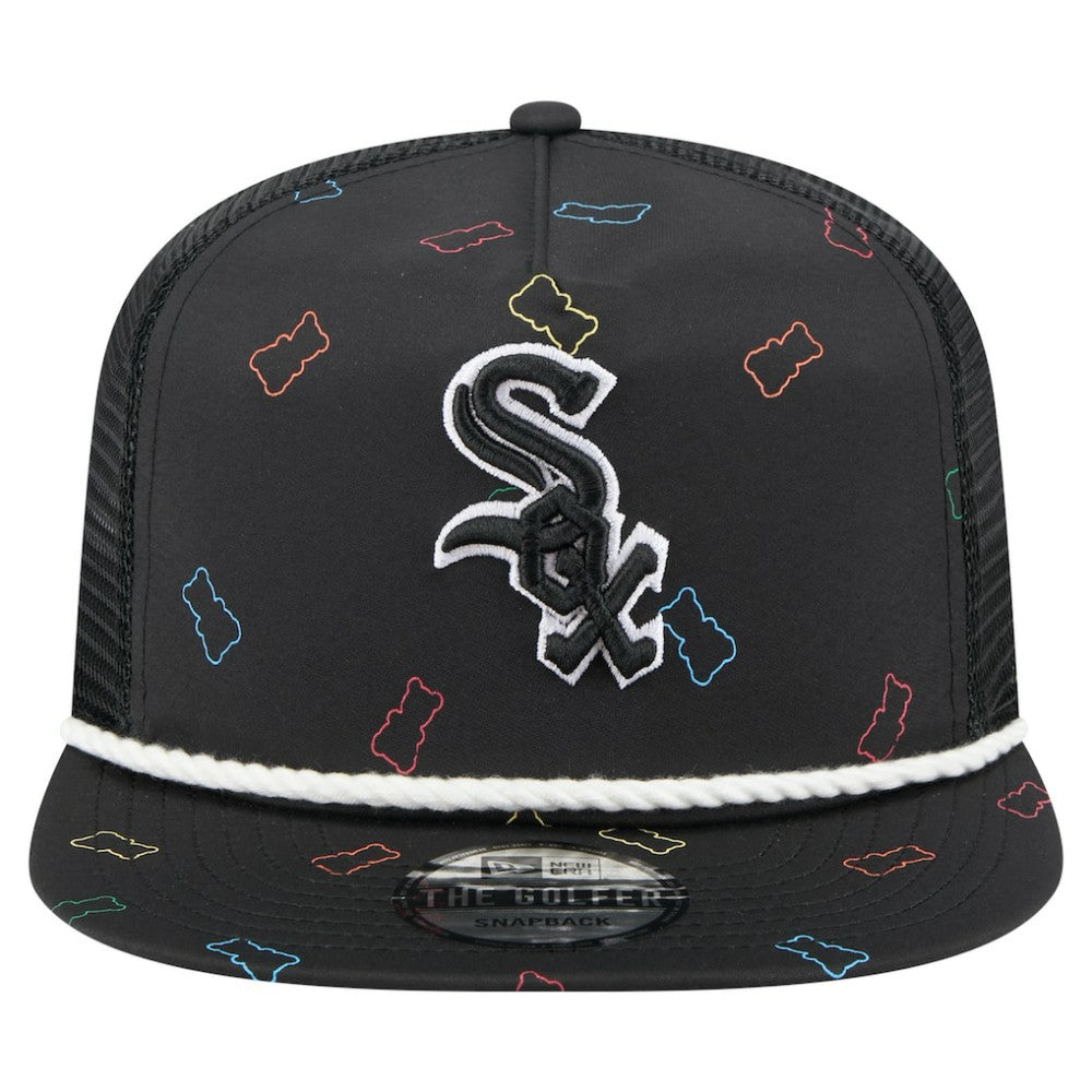 Chicago White Sox New Era Gummy Golfer Trucker Snapback Hat - Black Hats