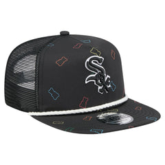 Chicago White Sox New Era Gummy Golfer Trucker Snapback Hat - Black Hats