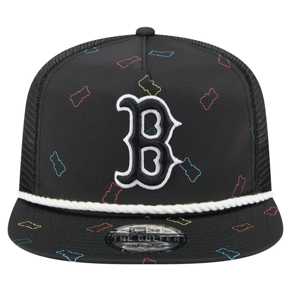 Boston Red Sox New Era Gummy Golfer Trucker Adjustable Hat - Black Hats