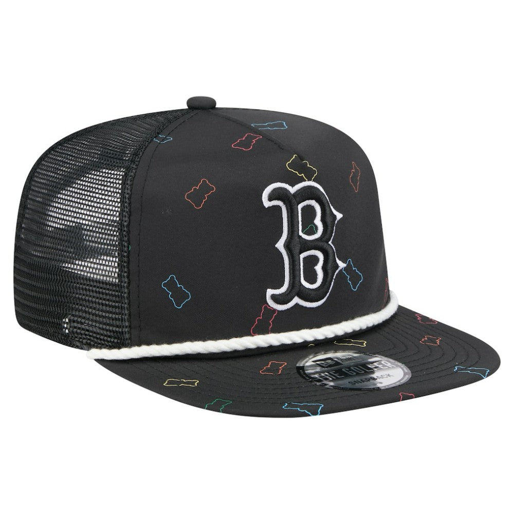 Boston Red Sox New Era Gummy Golfer Trucker Adjustable Hat - Black Hats