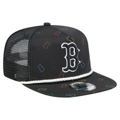 Boston Red Sox New Era Gummy Golfer Trucker Adjustable Hat - Black Hats