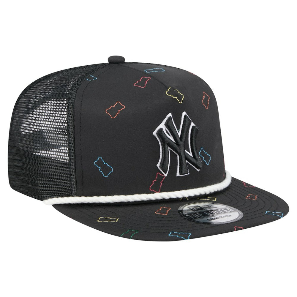 New York Yankees New Era Gummy Golfer Trucker Adjustable Hat - Black Hats