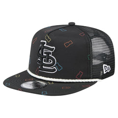 St. Louis Cardinals New Era Gummy Golfer Trucker Snapback Hat - Black Hats