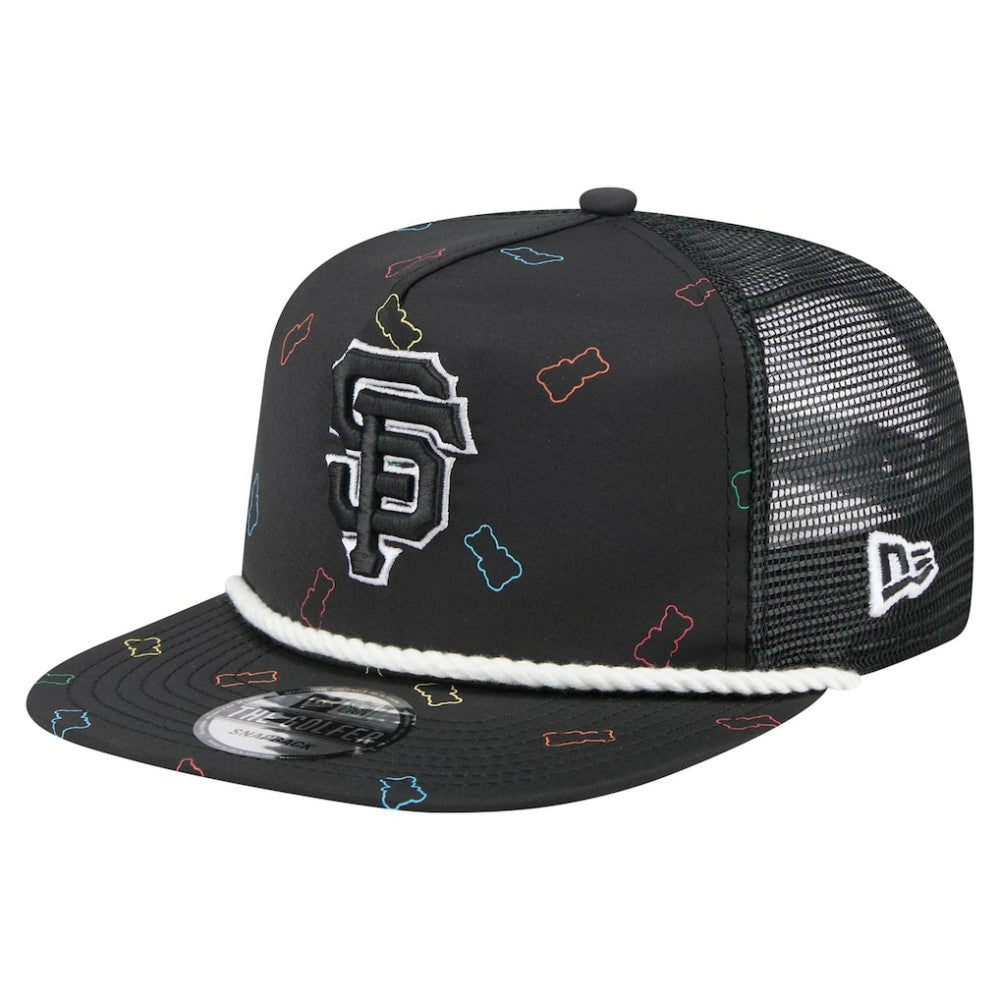 San Francisco Giants New Era Gummy Golfer Trucker Adjustable Hat - Black Hats