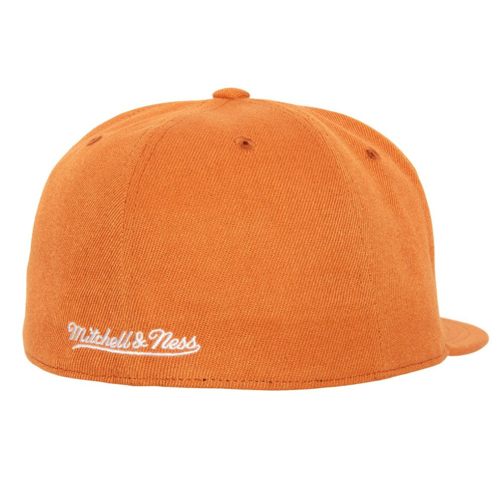 Houston Astros Mitchell & Ness Cooperstown Collection Fitted Hat - Orange Hats