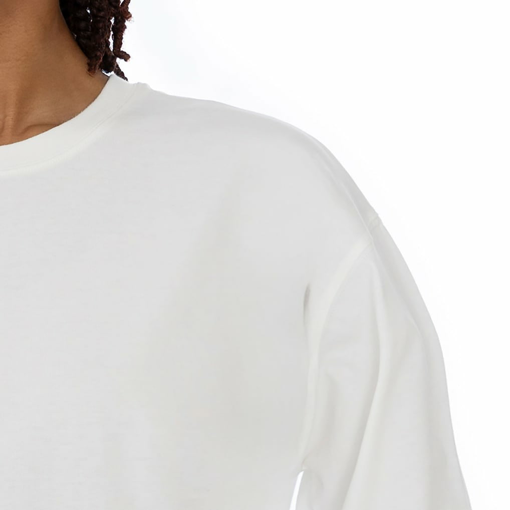 Carolina Panthers Gameday Couture Women's Classic Comeback Oversized Long Sleeve T-Shirt White
