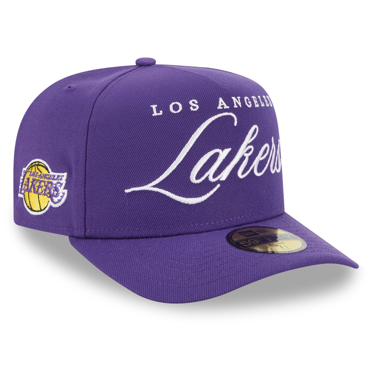 Los Angeles Lakers 2025 NBA Draft A-Frame 59FIFTY Fitted Hat Purple