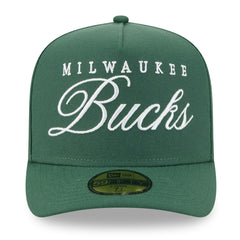Milwaukee Bucks 2025 NBA Draft A-Frame 59FIFTY Fitted Hat Hunter Green