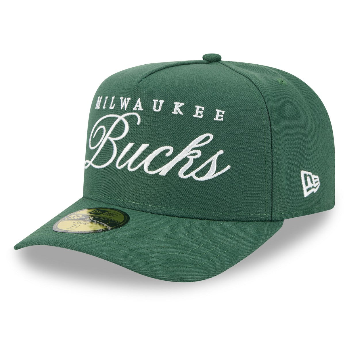 Milwaukee Bucks 2025 NBA Draft A-Frame 59FIFTY Fitted Hat Hunter Green