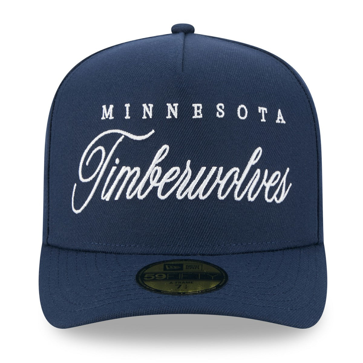 Minnesota Timberwolves 2025 NBA Draft A-Frame 59FIFTY Fitted Hat Navy