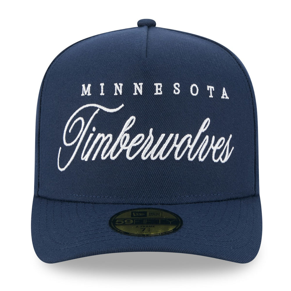 Minnesota Timberwolves 2025 NBA Draft A-Frame 59FIFTY Fitted Hat Navy