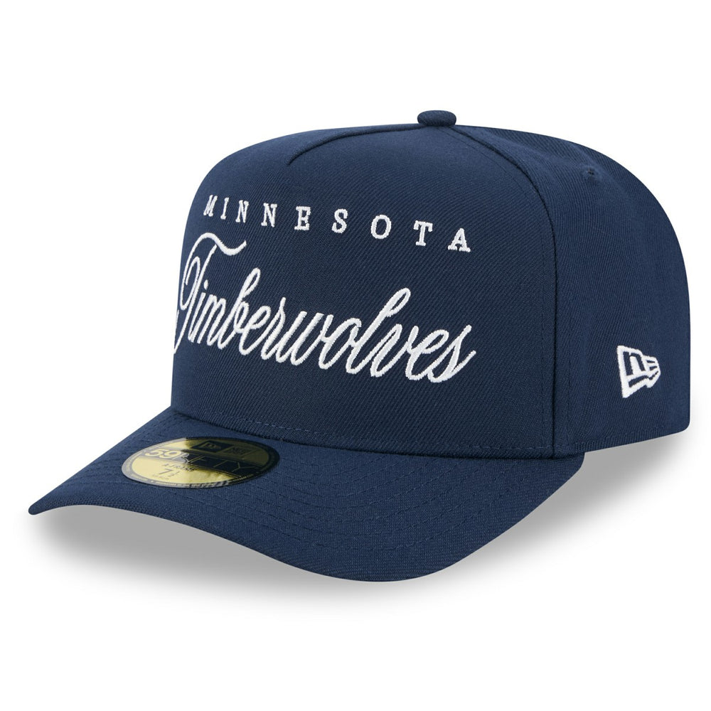 Minnesota Timberwolves 2025 NBA Draft A-Frame 59FIFTY Fitted Hat Navy