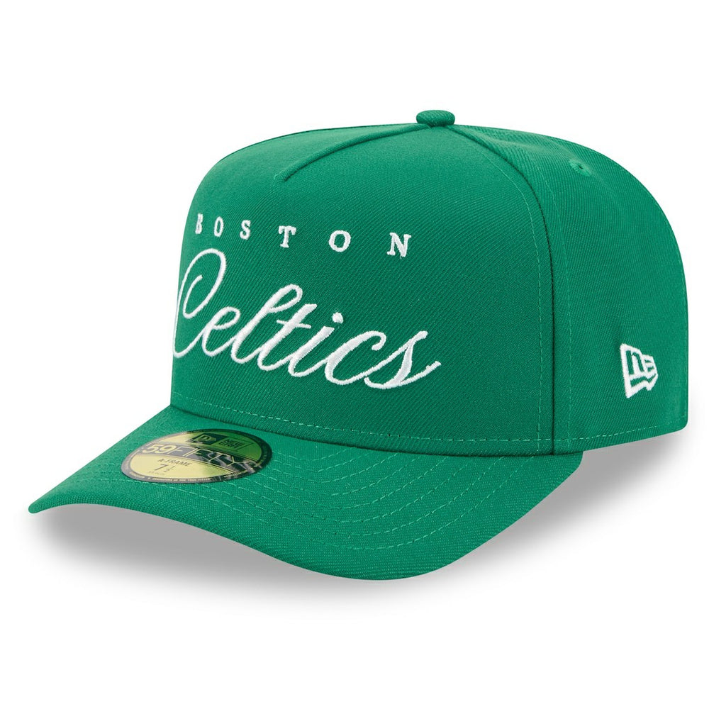 Boston Celtics 2025 NBA Draft A-Frame 59FIFTY Fitted Hat Kelly Green