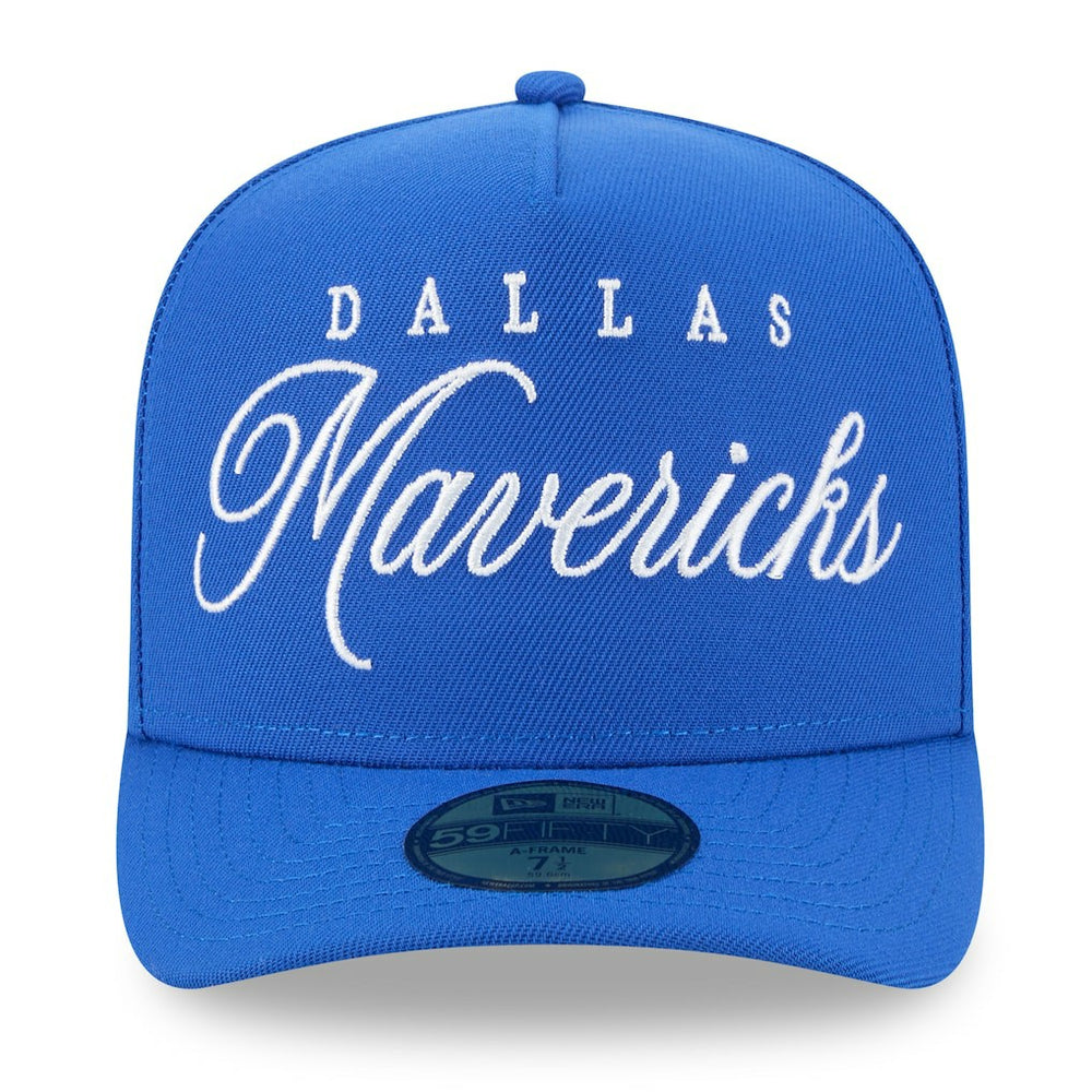Dallas Mavericks 2025 NBA Draft A-Frame 59FIFTY Fitted Hat Blue
