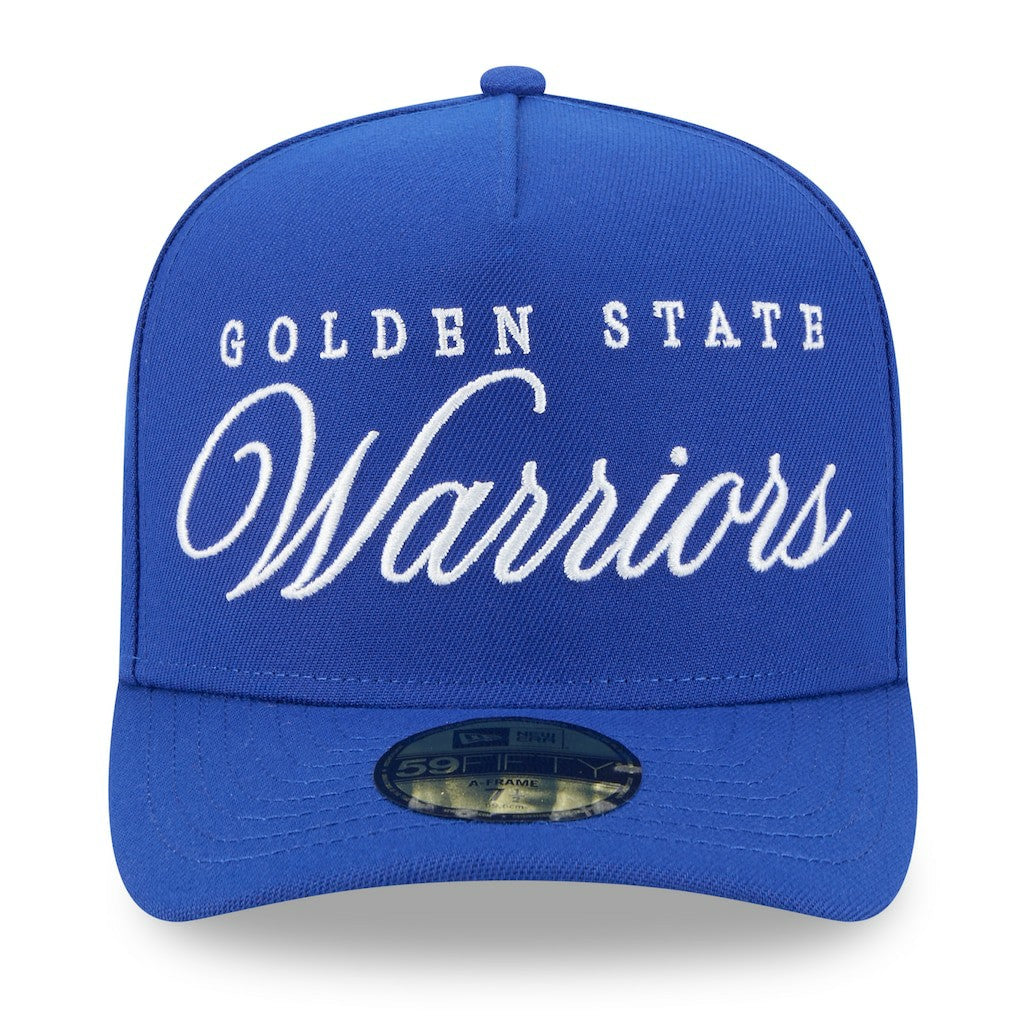 Golden State Warriors 2025 NBA Draft A-Frame 59FIFTY Fitted Hat Royal