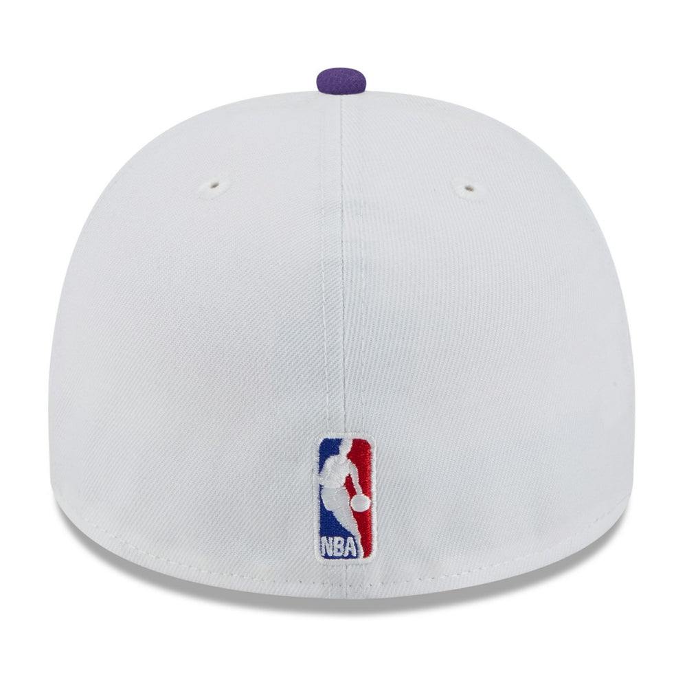 Los Angeles Lakers 2025 NBA Draft A-Frame 59FIFTY Fitted Hat White/Purple